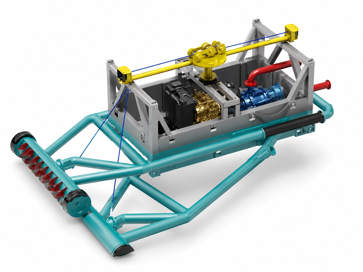 Line Auger Technical Cutaway